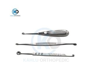 Rongeurs à os en acier inoxydable de haute qualité, instruments chirurgicaux, rongeurs Kerrison, curettes à os par KAHLU ORTHOPEDIC - Product Image 2