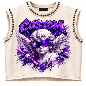 Camisetas Personalizadas al por Mayor OEM ODM para Hombre, Camisetas con Gráficos 3D, Camisetas Urbanas sin Mangas con Cuello Redondo, Camisetas Deportivas con Estampado Morado, Transpirables - Product Image 1
