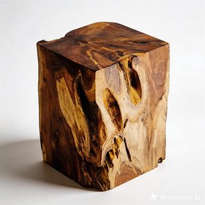 Hot Sale Indonesia Source Natural Shape Exotic Teak Root Trunk Wooden Tufted Small Low Ottoman Mall Living Room Chair <b>Stools</b> - Product Image 5