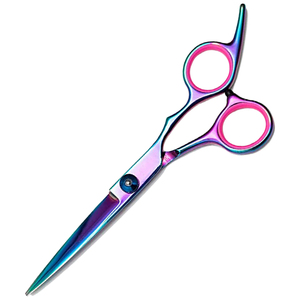 Ciseaux de coiffure professionnels en acier inoxydable, lame tranchante, manche long, pour droitiers, ciseaux de coupe de cheveux, logo personnalisé - Product Image 5