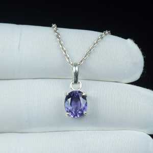 Colgante de Alejandrita Hecho a Mano con Cambio de Color, Plata de Ley 925, Joyería Vintage, Collar de Regalo - Product Image 4