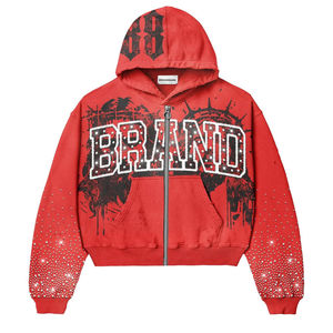 Nouveau survêtement unisexe confortable de poids moyen avec logo de marque, broderie vieillie, look classique et motif urbain - Product Image 3