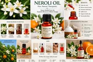 KDM Enterprises Neroli <b>Oil</b> 100% Pure Natural Steam Distilled <b>Essential</b> <b>Oil</b> for Body & Skin Care All Skin Types - Product Image 6