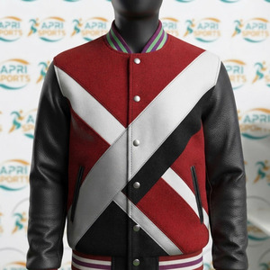 Vestes de baseball à manches longues pour hommes, style varsity, pour vêtements de mode d'extérieur, fabrication directe en usine, vente directe. - Product Image 5