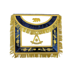 Handmade Embroidery Customized the Craftsman's Past Master's Apron Masonic Regalia Gifts & Metal Crafts Handmade Embroidery OEM - Product Image 2
