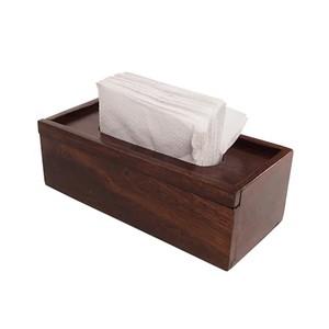 Porte-mouchoirs en bois de manguier en gros |   Boîte en bois de style scandinave avec couvercle - Product Image 6