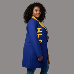 Abrigo de Lana Premium para Mujer, Prenda Exterior Clásica y Elegante, Abrigo Largo de Invierno, Chaqueta Formal de Moda, Cálida y Lujosa - Product Image 3