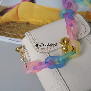 resin chain modern handmade necklace fashion jewelry colorful lightweight stylish for women girls premium quality Tradebyd - Product Image 5
