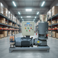 Machine à granulés à matrice plate verticale, à circuit d'huile double, avec lubrification automatique, pour biomasse, à entraînement par moteur et engrenages, direct usine