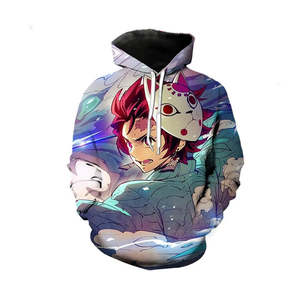 Sweat à capuche personnalisé avec logo OEM, entièrement imprimé en 3D, en polyester, uni, teinté, tendance, pour l'automne, avec sublimation - Product Image 2