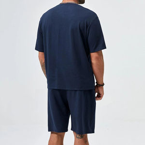 Ensemble de t-shirts à manches courtes et shorts d'été pour hommes, ensemble de 2 pièces respirant, ensemble de shorts décontractés pour hommes, vêtements de sport pour hommes - Product Image 3
