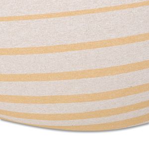 Bohemio 5 piedi tondeggiante sacco divano a strisce naturali di colore giallo - Product Image 5