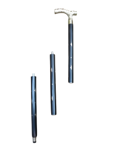 Bastón Tradicional de Madera con Mango de Latón Tallado, Negro, Ajustable, para Cuidado en el Hogar - Product Image 4
