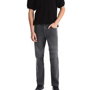 Jeans de Mezclilla Casuales para Hombre, Personalizados, de Alta Calidad, Transpirables, Resistentes al Viento, de Cintura Media, Estilo Recto, Diseño Sólido, para Invierno - Product Image 5