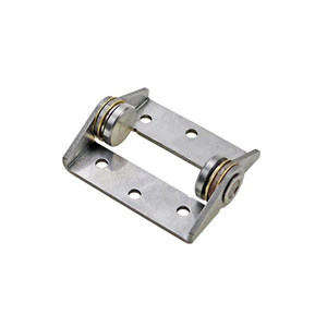Bisagra de acero inoxidable de par constante con amortiguación y tope para tapa abatible industrial - Product Image 4