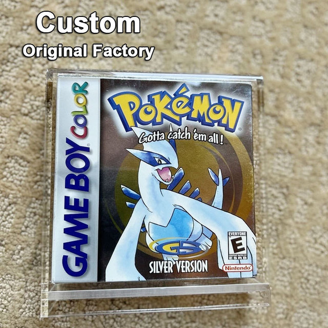 Factory Custom Gameboy Color Game Protective UV Acrylic Case High Quality Display Case Sliding Door Acrylic Cases