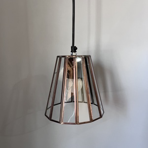 Black Glass Bell Pendant <b>Light</b> LED Hanging Soft Warm White <b>Small</b> Living Room <b>Ceiling</b> Lamp - Product Image 6