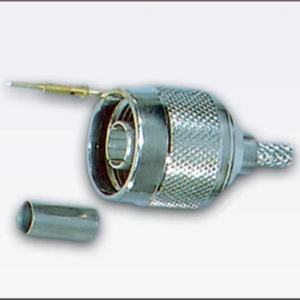 Conector Macho Tipo N de 50 Ohmios, Adaptador Coaxial RF de Crimpado en Línea, Pin Macho Recto Colgante Libre, Pieza de Ensamblaje de Cable - Product Image 1