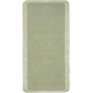 Tapis de luxe moderne en laine de viscose tuftée, vert mousse uni, antidérapant, à poils moyens, doux et moelleux, rectangulaire, pour salon et chambre à coucher - Product Image 6
