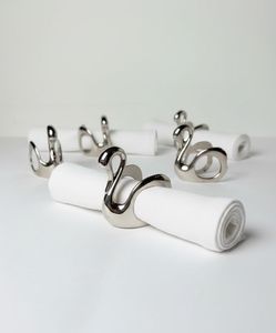 Elegantes Anillos para Servilletas con Diseño de Conchas Marinas, Juego de 6 Piezas, Ideas de Regalo, Accesorios de Mesa, Anillos Decorativos para Servilletas con Acabado Espejo para Fiestas y Cenas - Product Image 4