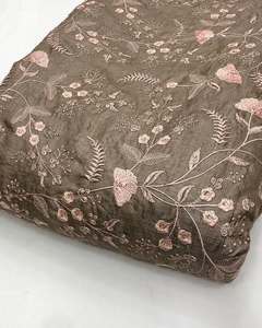 Tela de Encaje Bordado de Alta Calidad, Elegante Tela de Malla Estampada con Jacquard Floral para Vestidos de Novia y Decoración de Prendas - Product Image 5