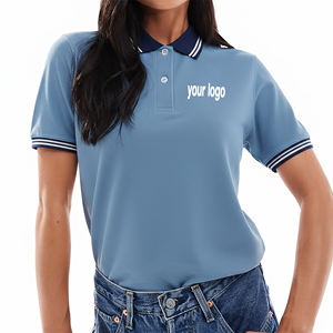 OEM/ODM Chemise pour femme 100% coton 300 grammes Coupe classique confortable Couleur unie Logo brodé personnalisé Été Séchage rapide - Product Image 1