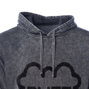 Sudadera con Capucha Gris Oscuro para Hombre, Corte Regular, Tejido de Algodón, Casual, con Logotipo Estampado, Bolsillo Delantero, para Otoño - Product Image 2