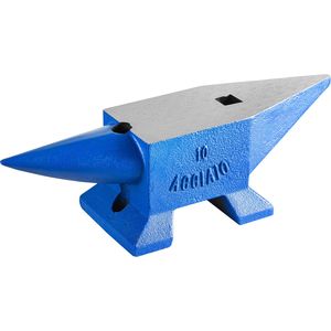 Incudine a corno singolo da 22 libbre per forgiatura, attrezzi in acciaio per fabbri, con attrezzatura robusta e foro quadrato, in vendita - Product Image 4