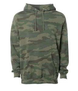 Sweat à capuche unisexe personnalisé coupe classique avec broderie de lettres et logo frontal, en mélange coton-polyester tricoté, en stock - Product Image 1