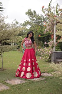 Lehenga Choli con vuelo para mujer, Chaniya Choli con Dupatta, Vestido festivo gujarati, Lehenga Navratri para mujer, Regalo para ella - Product Image 5