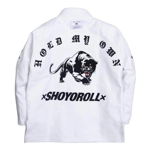 Kimono Blanco para Jiu-Jitsu Brasileño Shoyoroll, Logotipo Bordado, Corte Regular, Unisex para Adultos, 100% Algodón, Ropa Duradera para Artes Marciales - Product Image 5