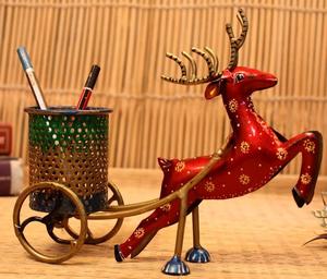 Elegant Reindeer Design <b>Pen</b> Stand for Home Study Office Use to Maintain Order of Writing Accessories and Table Supplies at Bulk - Product Image 2