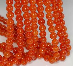 Perles rondes en pierre naturelle de jasmin rouge, lot de perles en vrac pour la fabrication de bijoux et le bricolage - Product Image 4