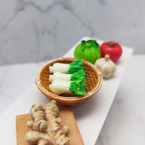 1:12 Miniature Dollhouse Accessories simulation <b>mini</b> spoon cabbage kitchen scene model ornaments - Product Image 6