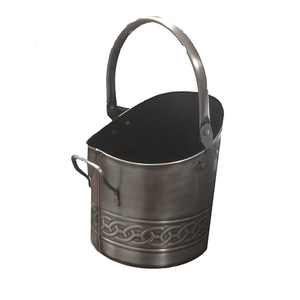 Seau à charbon en métal noir antique, style moderne, écologique, fait main, personnalisable, pour jardin et extérieur - Product Image 5