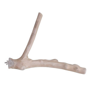 Jouet en bois de café Javawood, respectueux de l'environnement, pour oiseaux, avec perchoir en forme de Y, support pour oiseaux inspiré de la nature - Product Image 3