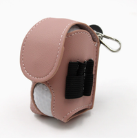 Sac de rangement portable en cuir pour mini-golf d'extérieur, sac de golf à suspendre, pochette de golf, vente en gros directe usine, logo estampé à chaud