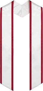 Étole de graduation unisexe pour adultes, 72 pouces de long, en tissu, classe 2024, avec bordure angulaire unie, accessoire personnalisable pour l'honneur, usage scolaire - Product Image 6