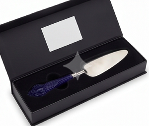 Modern Stainless Steel <b>Cake</b> <b>Server</b> With Stylish Blue Handle Triangle Shape <b>Cake</b> Knife Ideal For Serving Events Home Use - Product Image 4