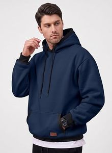 Sweat-shirts d'hiver en coton de haute qualité pour hommes, vente en gros, personnalisables, en molleton polyester/coton, imperméables, impression sur mesure - Product Image 2