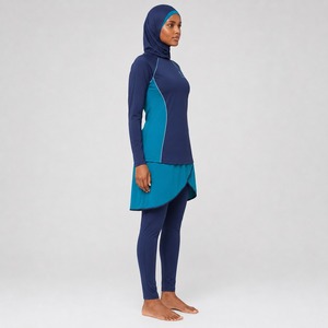 Ensemble Burkini Modeste 4 Pièces pour Femme – Maillot de Bain Musulman Couvrant, Élégant et Décontracté pour la Plage – Confortable, Respirant et Séchage Rapide - Product Image 6