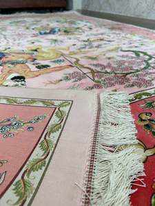 Tapis de luxe moderne noué à la main en pure soie, lavable, design, fait main, antidérapant, motif personnalisé, pour salon et chambre - Product Image 4