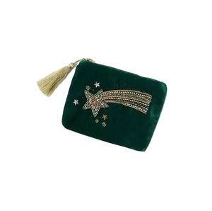 Monedero de Cuentas de Vidrio Hechas a Mano con Cierre, para Mujer, con Diseño Personalizable, para Viajes - Product Image 3