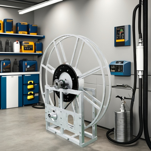 Carrete de manguera de envoltura única de aviación de aluminio Natural de 2 ", equipo de servicio de gasolina fabricado en Vietnam, 12V, voltaje de trabajo de 500W - Product Image 1