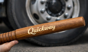 Vérificateur de pression des pneus en bois de 18 pouces pour camions – Outil de contrôle des pneus durable avant le voyage - Product Image 2