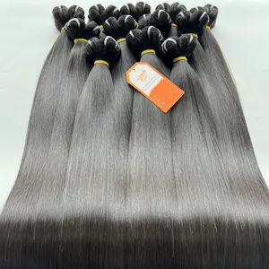 Großhandelspreis beste Qualität für knochengerade Bündel-Haarverlängerungen 12A-Grad große Kundenzufriedenheit erzielt