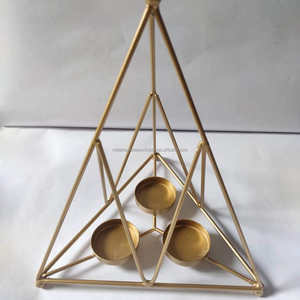 แหวนตั้งเทียนโลหะหรูหราทันสมัยสำหรับตกแต่งบ้านและใช้งานคริสต์มาส - Product Image 6