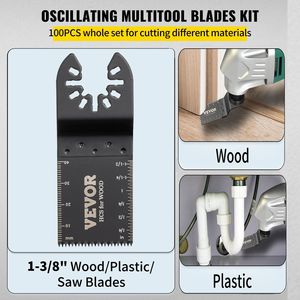 100pcs HCS phát hành nhanh chóng Multitool Saw Blades kit dao động gỗ nhựa tương thích cho Dewalt Dremel fein cho milwaukee công cụ - Product Image 4