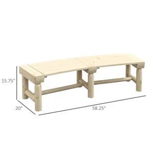 Banc de jardin extérieur élégant, mobilier de patio pour une assise confortable - Product Image 3