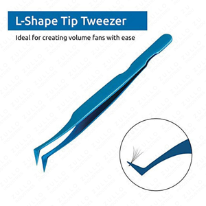 Professional 6D Volume Eyelash Extension Tweezers with Blue Titanium Coating Stainless Steel Lash <b>Tools</b> for Pros - Product Image 5